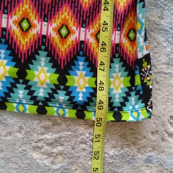 Dolce Donna Tribal Pattern Boho Maxi Dress Medium - Picture 12 of 12